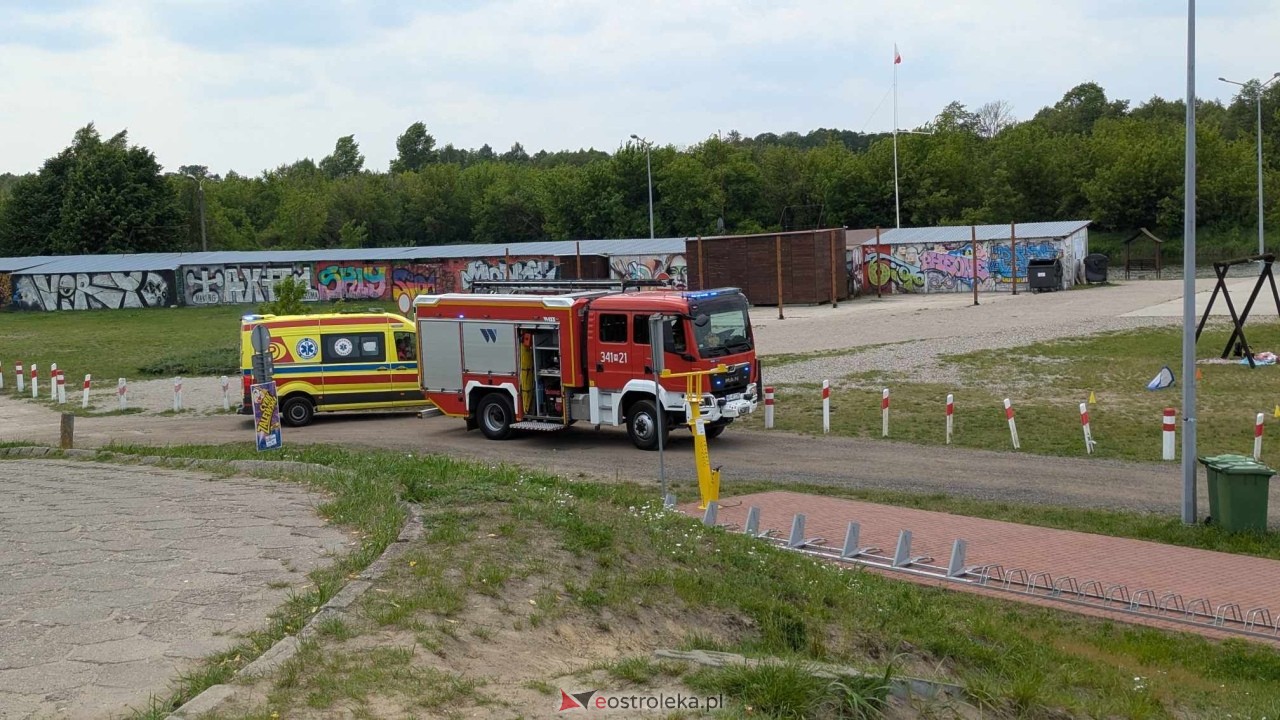 Wypadek na plaży miejskiej w Ostrołęce [04.06.2025] - zdjęcie #7 - eOstroleka.pl