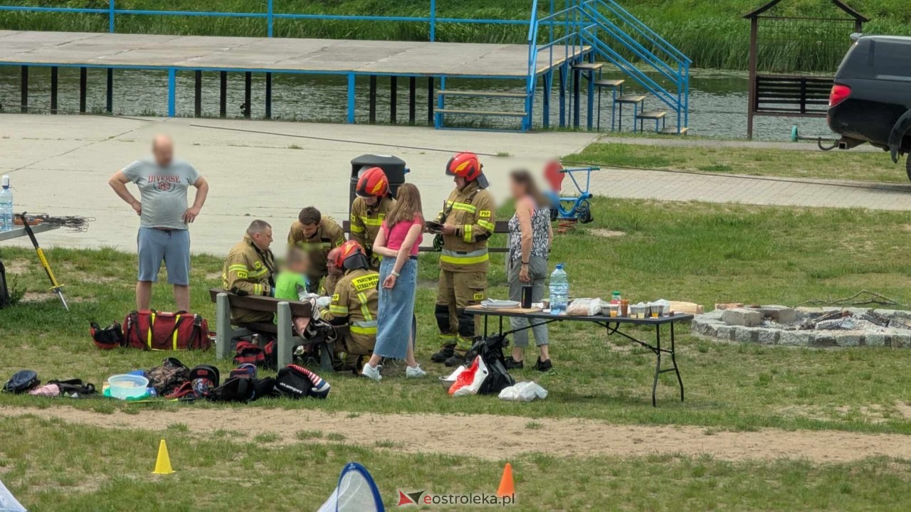 Wypadek na plaży miejskiej w Ostrołęce [04.06.2025] - zdjęcie #6 - eOstroleka.pl