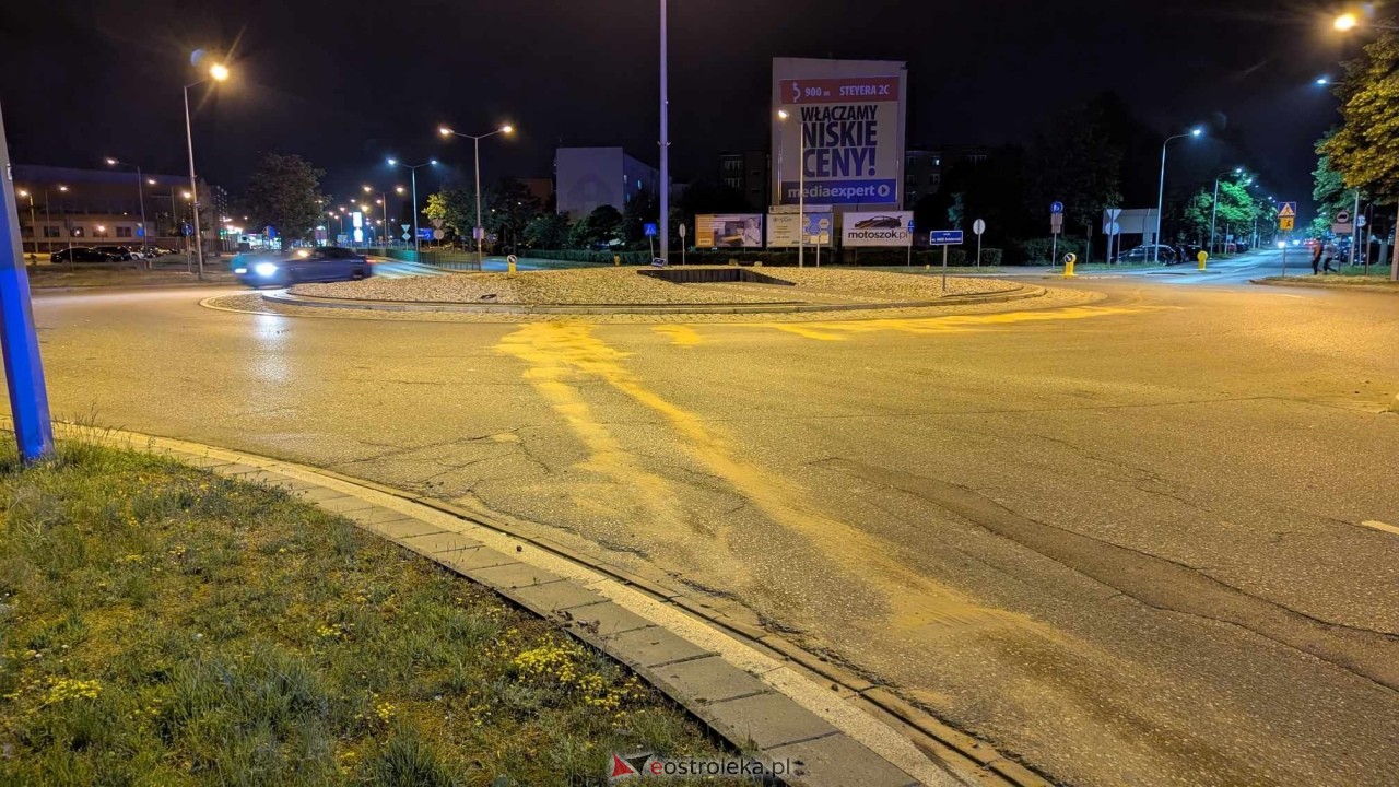 Wypadek na rondzie Solidarności w Ostrołęce [05.06.2025] - zdjęcie #6 - eOstroleka.pl