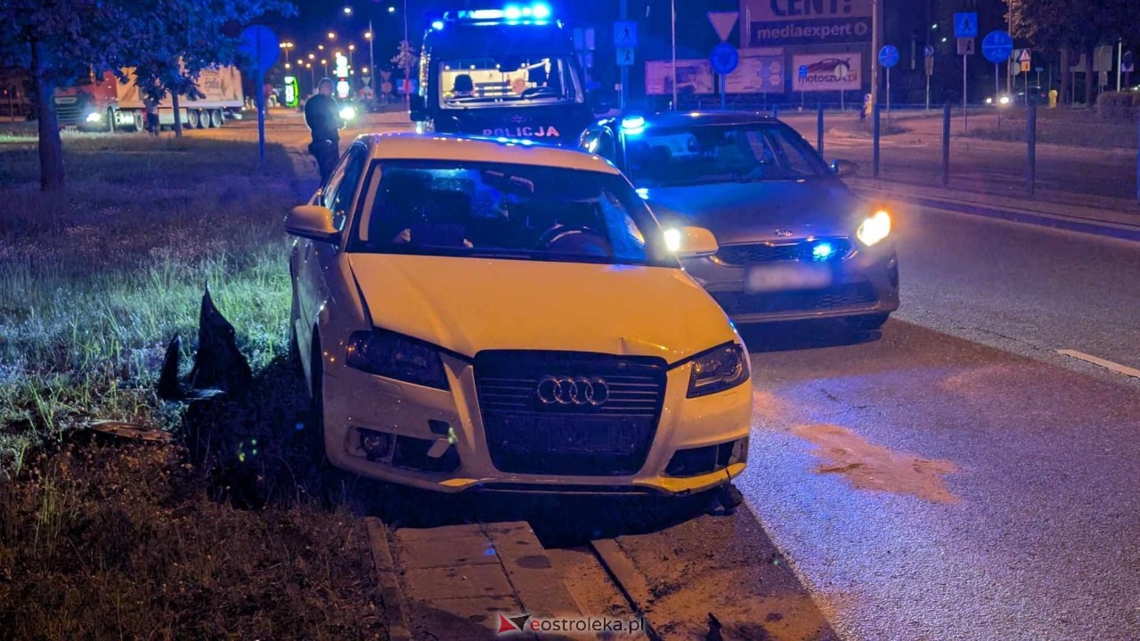 Wypadek na rondzie Solidarności w Ostrołęce [05.06.2025] - zdjęcie #4 - eOstroleka.pl