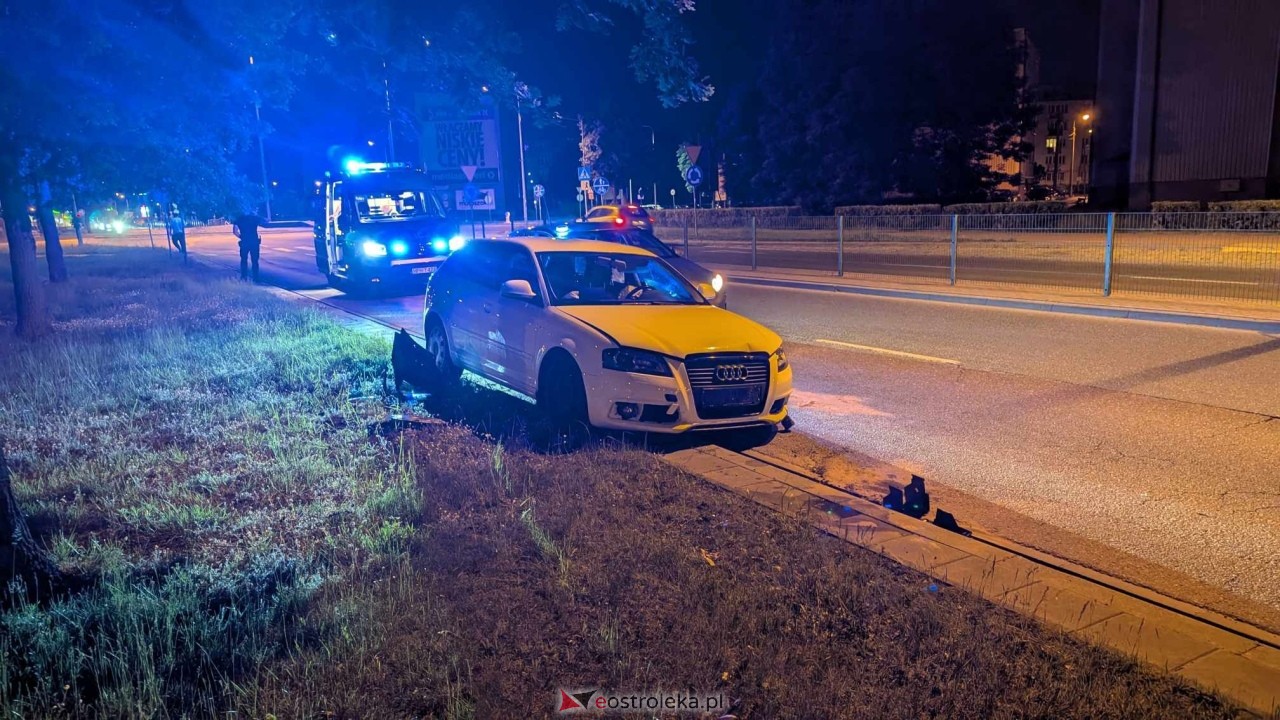 Wypadek na rondzie Solidarności w Ostrołęce [05.06.2025] - zdjęcie #3 - eOstroleka.pl
