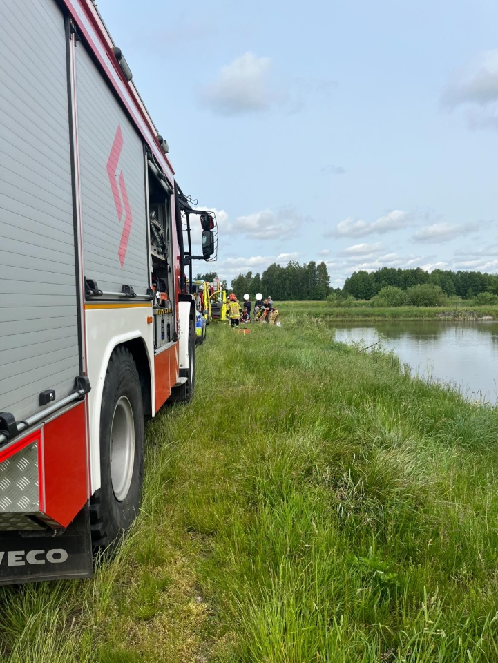 Wypadek w gminie Łyse [08.06.2025 - fot. OSP Łyse] - zdjęcie #4 - eOstroleka.pl
