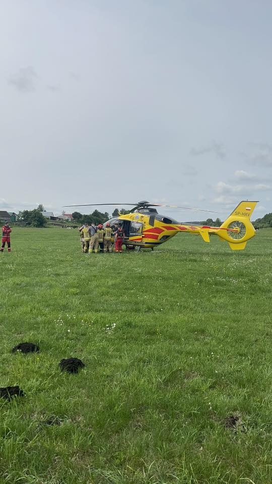 Wypadek w gminie Łyse [08.06.2025 - fot. OSP Łyse] - zdjęcie #6 - eOstroleka.pl