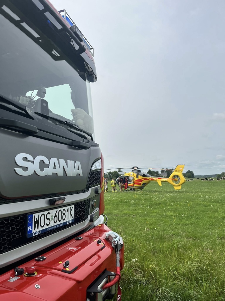 Wypadek w gminie Łyse [08.06.2025 - fot. OSP Łyse] - zdjęcie #7 - eOstroleka.pl
