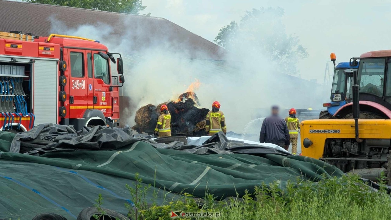 Pożar w Łątczynie [13.06.2025] - zdjęcie #1 - eOstroleka.pl