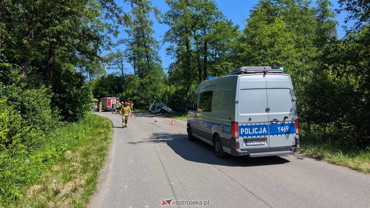 Wypadek w Zabielu [14.06.2025] - zdjęcie #20 - eOstroleka.pl