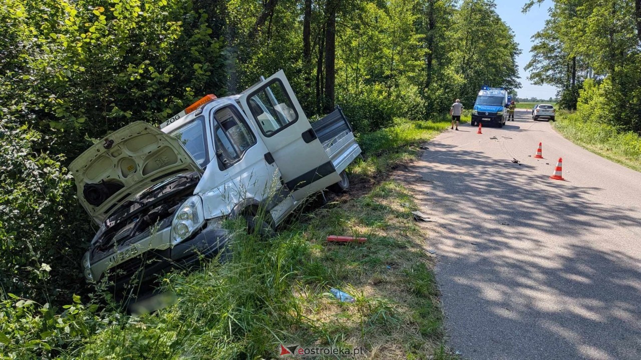 Wypadek w Zabielu [14.06.2025] - zdjęcie #4 - eOstroleka.pl