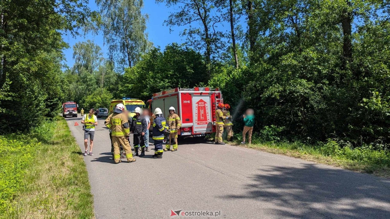 Wypadek w Zabielu [14.06.2025] - zdjęcie #3 - eOstroleka.pl
