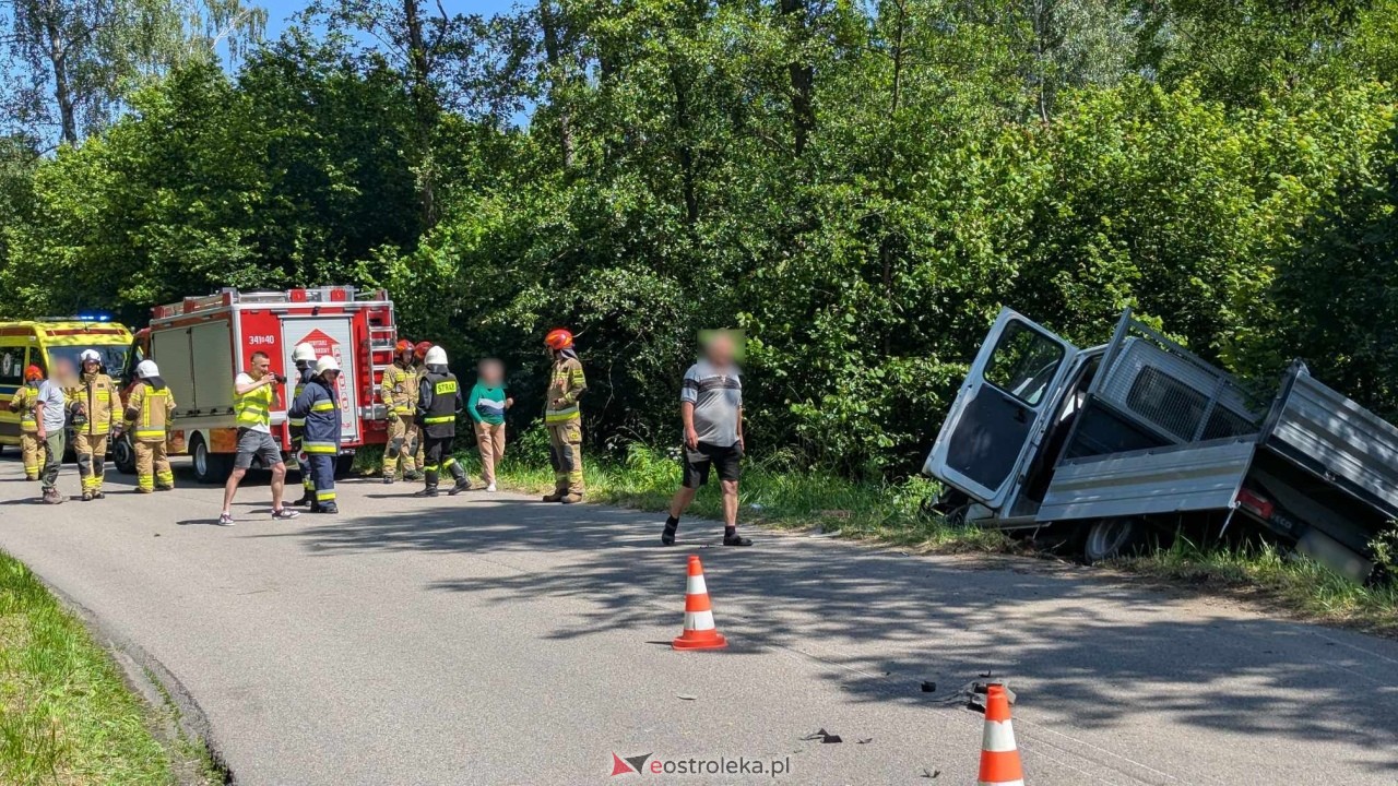 Wypadek w Zabielu [14.06.2025] - zdjęcie #1 - eOstroleka.pl