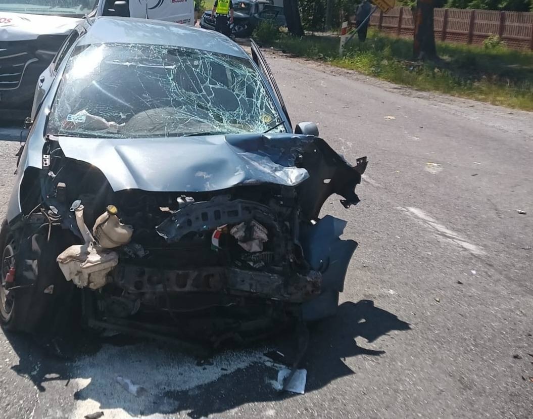 Wypadek na DK-53 w Zalesiu [21.06.2025] - zdjęcie #2 - eOstroleka.pl