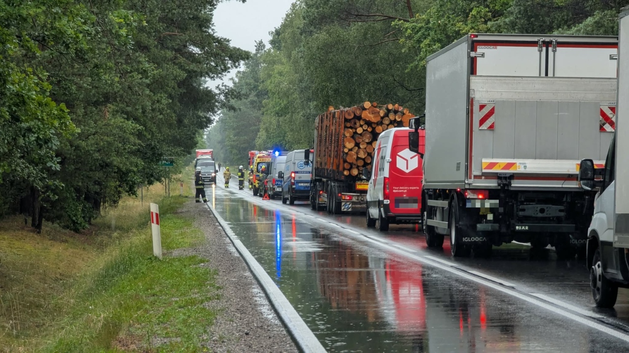 Wypadek w Łodziskach [9.07.2025] - zdjęcie #9 - eOstroleka.pl