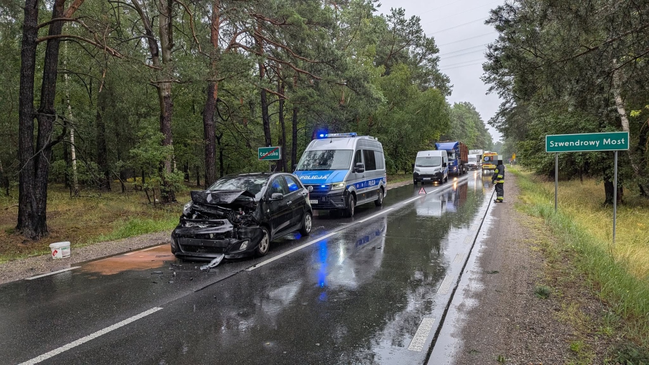 Wypadek w Łodziskach [9.07.2025] - zdjęcie #6 - eOstroleka.pl