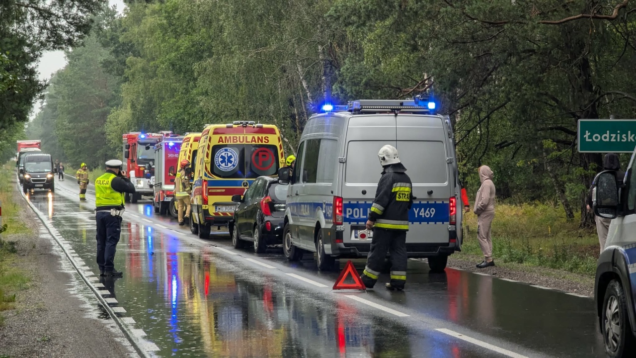 Wypadek w Łodziskach [9.07.2025] - zdjęcie #3 - eOstroleka.pl
