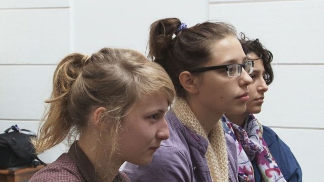 Młodzież z zagranicy odwiedziła Ostrołękę (7.X.2011) - zdjęcie #21 - eOstroleka.pl