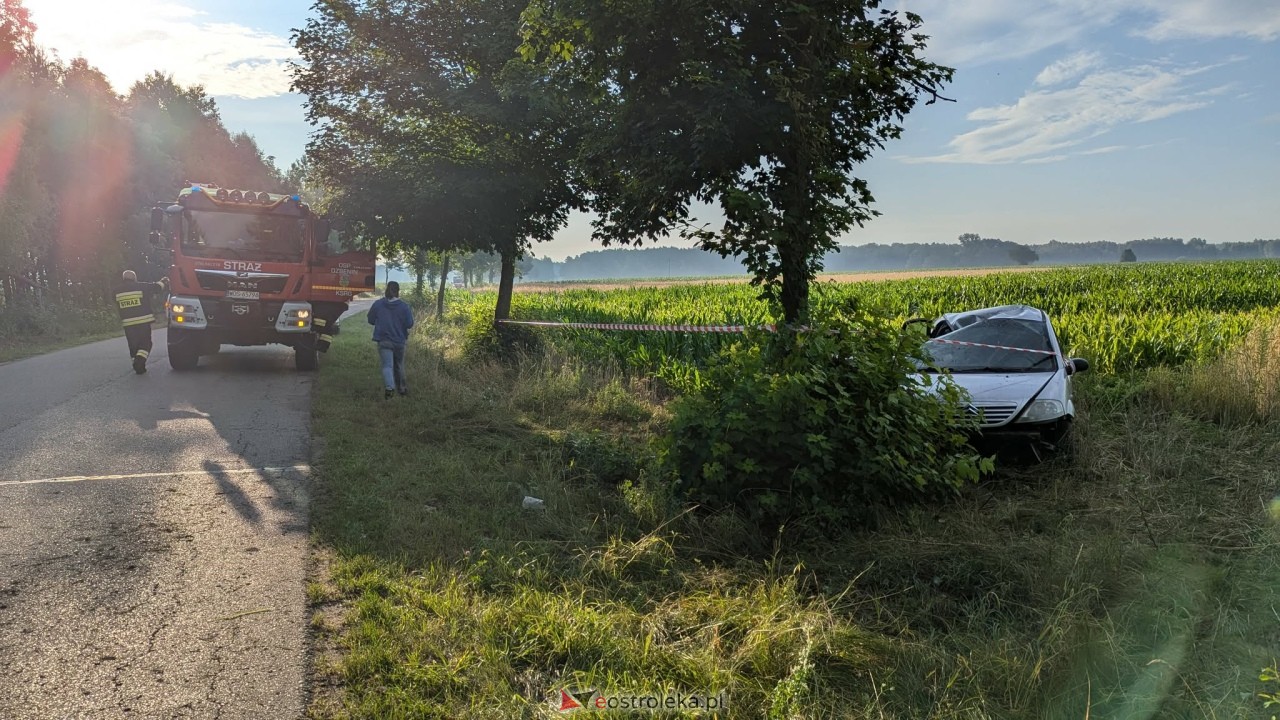 Wypadek w Kurpiach Dworskich [14.07.2025] - zdjęcie #11 - eOstroleka.pl