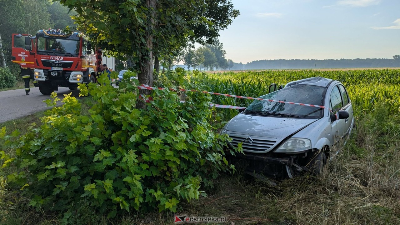 Wypadek w Kurpiach Dworskich [14.07.2025] - zdjęcie #7 - eOstroleka.pl