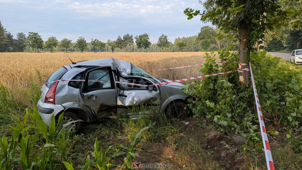 Wypadek w Kurpiach Dworskich [14.07.2025] - zdjęcie #6 - eOstroleka.pl
