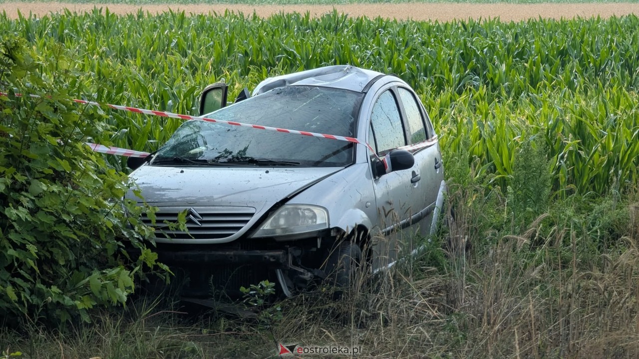 Wypadek w Kurpiach Dworskich [14.07.2025] - zdjęcie #2 - eOstroleka.pl