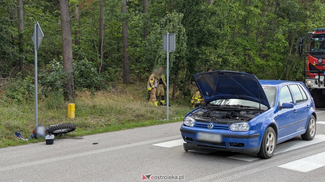 Wypadek w Łysych [18.07.2025] - zdjęcie #2 - eOstroleka.pl