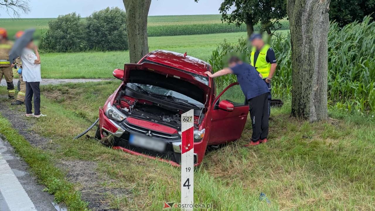 Wypadek w Grodzisku Dużym [22.07.2025] - zdjęcie #3 - eOstroleka.pl