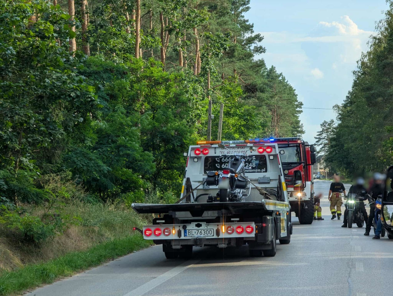 Wypadek na trasie Łyse - Wejdo [26.07.2025] - zdjęcie #15 - eOstroleka.pl