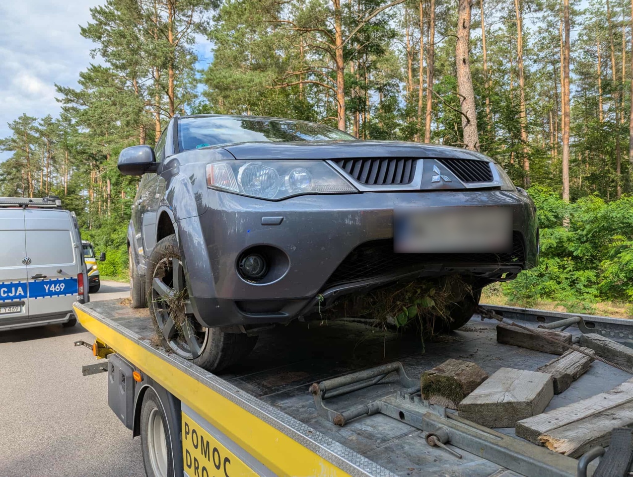 Wypadek na trasie Łyse - Wejdo [26.07.2025] - zdjęcie #13 - eOstroleka.pl