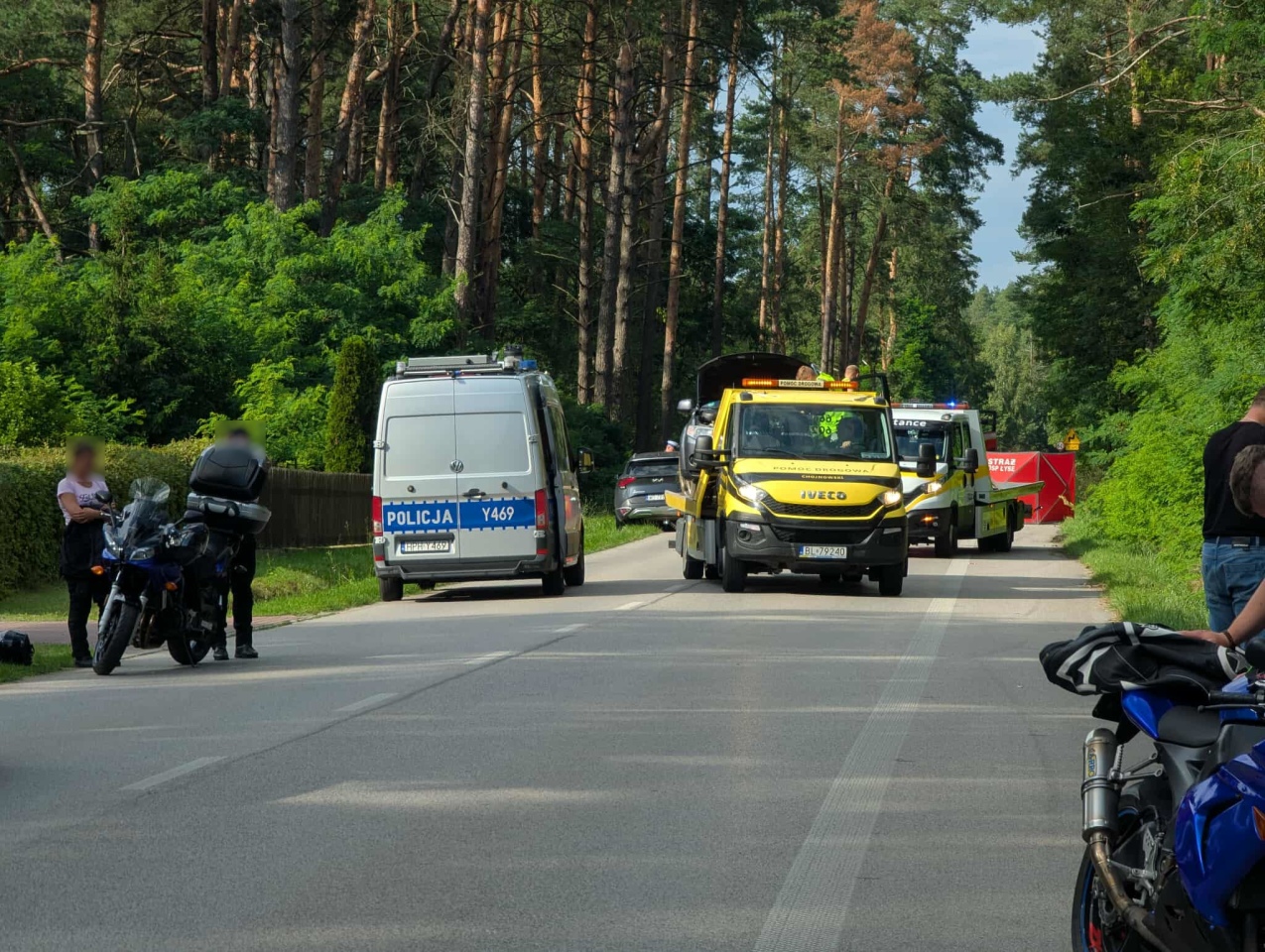 Wypadek na trasie Łyse - Wejdo [26.07.2025] - zdjęcie #10 - eOstroleka.pl