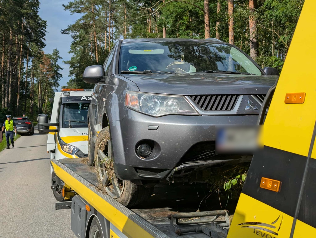 Wypadek na trasie Łyse - Wejdo [26.07.2025] - zdjęcie #6 - eOstroleka.pl