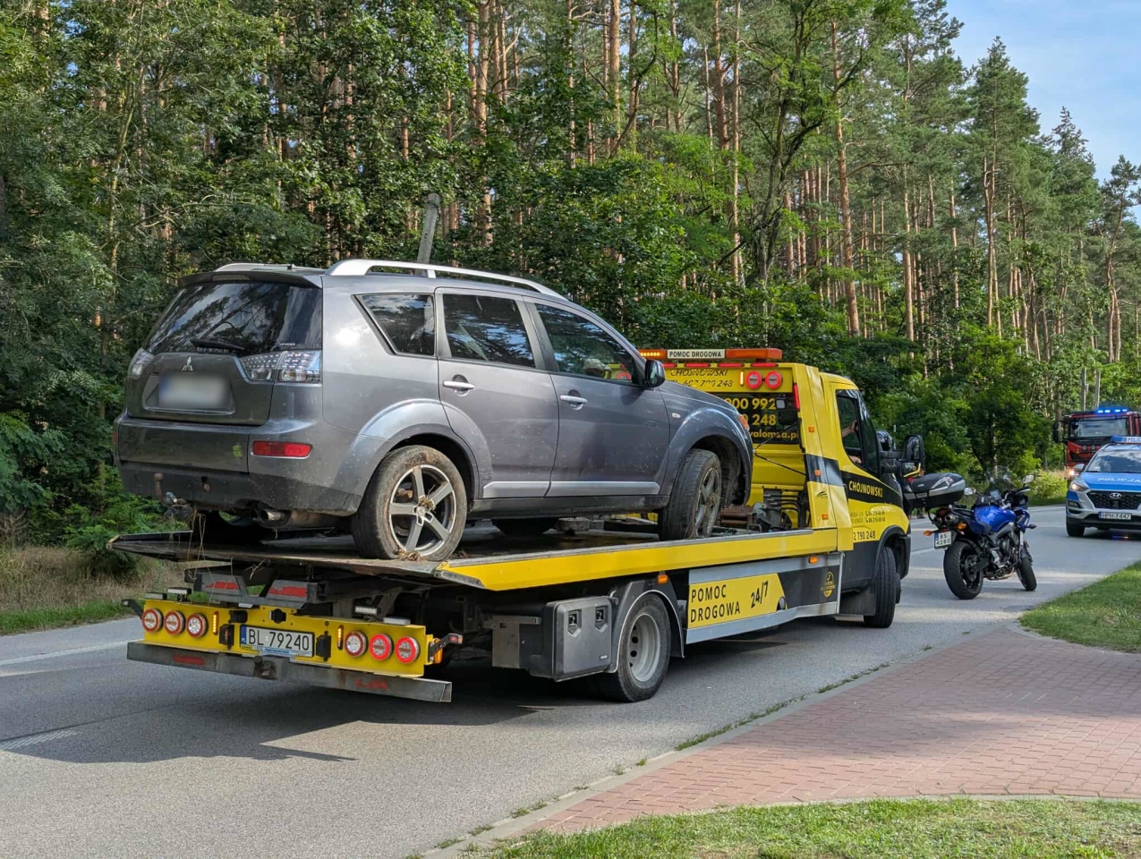 Wypadek na trasie Łyse - Wejdo [26.07.2025] - zdjęcie #3 - eOstroleka.pl