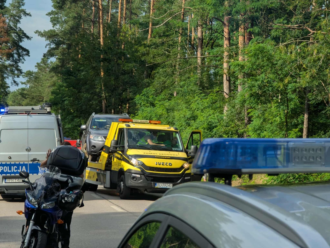 Wypadek na trasie Łyse - Wejdo [26.07.2025] - zdjęcie #2 - eOstroleka.pl