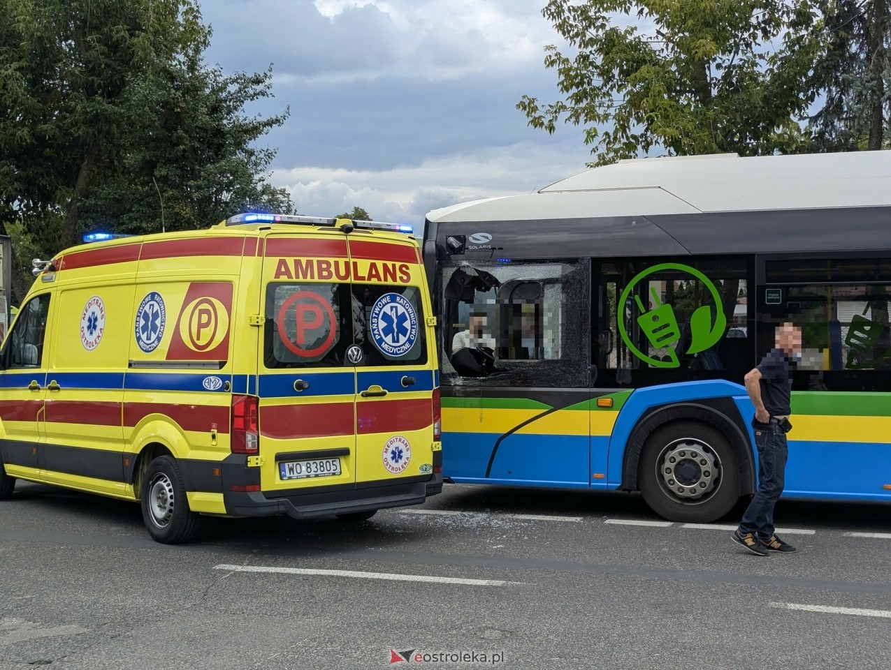 Kolizja z udziałem autobusu [31.07.2025] - zdjęcie #13 - eOstroleka.pl