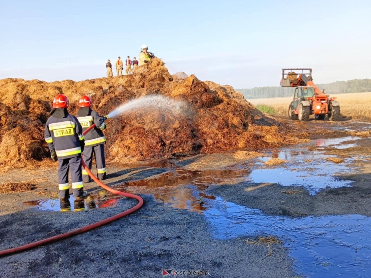 Pożar w Brzeźnie [03.08.2025] - zdjęcie #5 - eOstroleka.pl