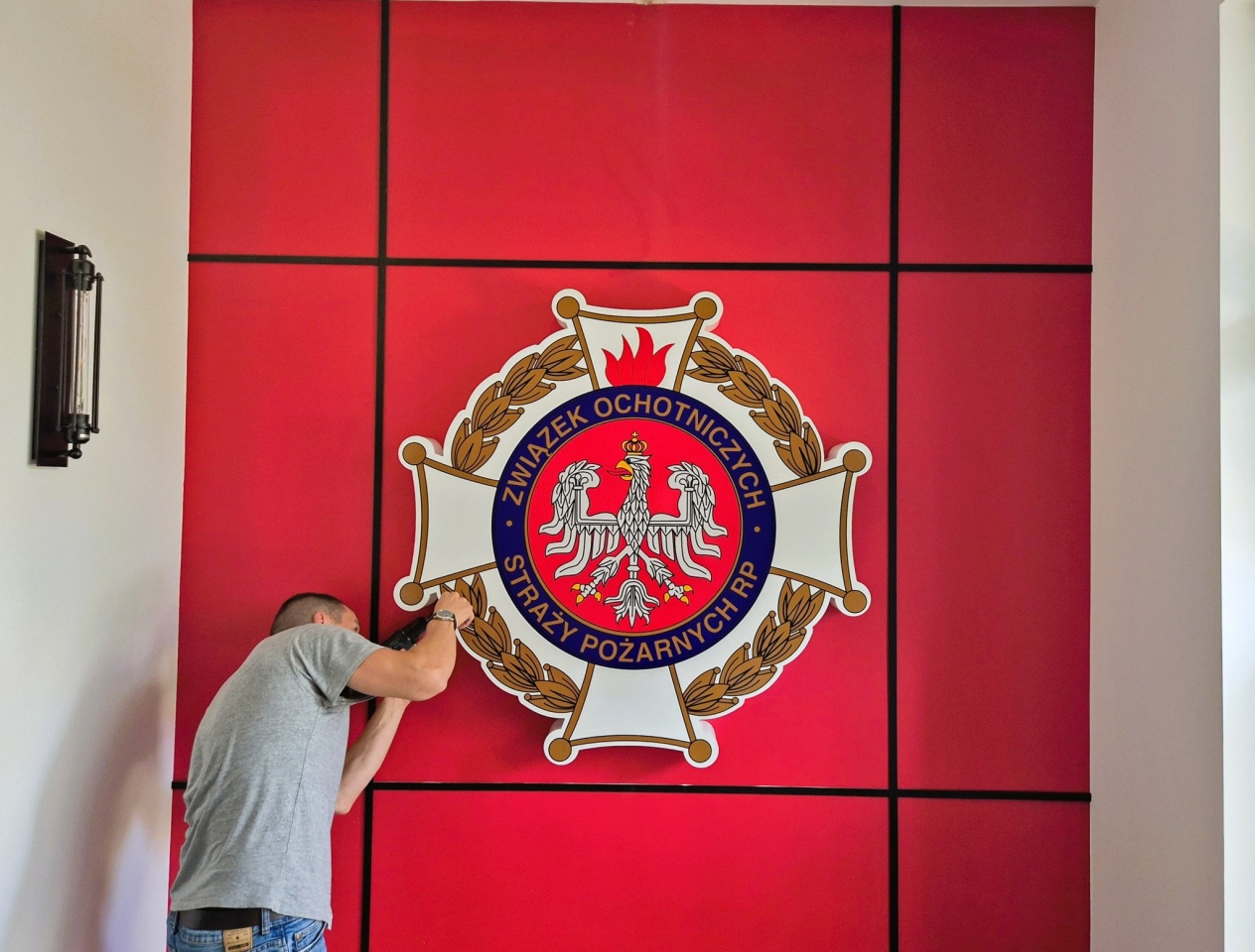 Wnętrze nowego garażu OSP w Czerwinie [04.08.2025] - zdjęcie #3 - eOstroleka.pl