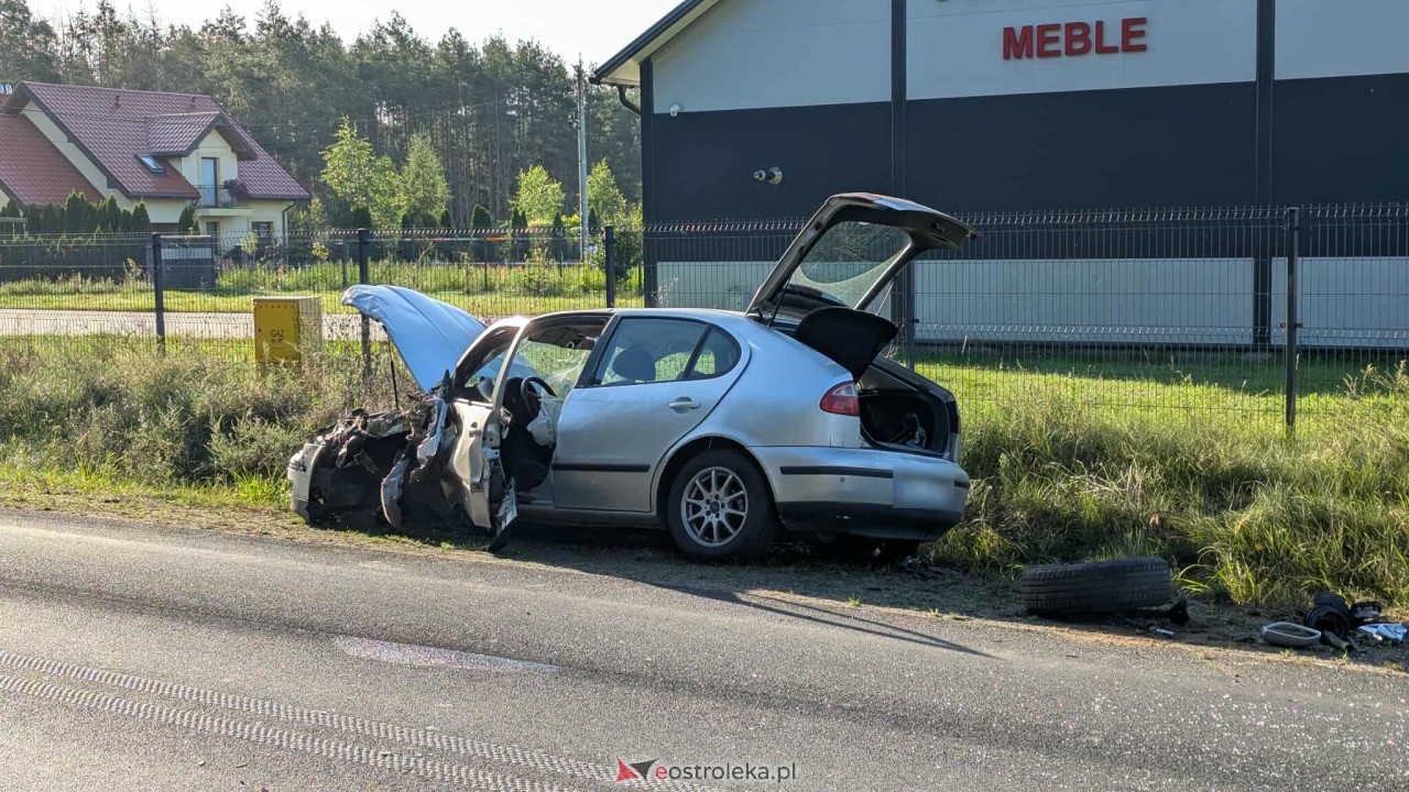 Wypadek w Łęgu Starościńskim [11.08.2025] - zdjęcie #22 - eOstroleka.pl