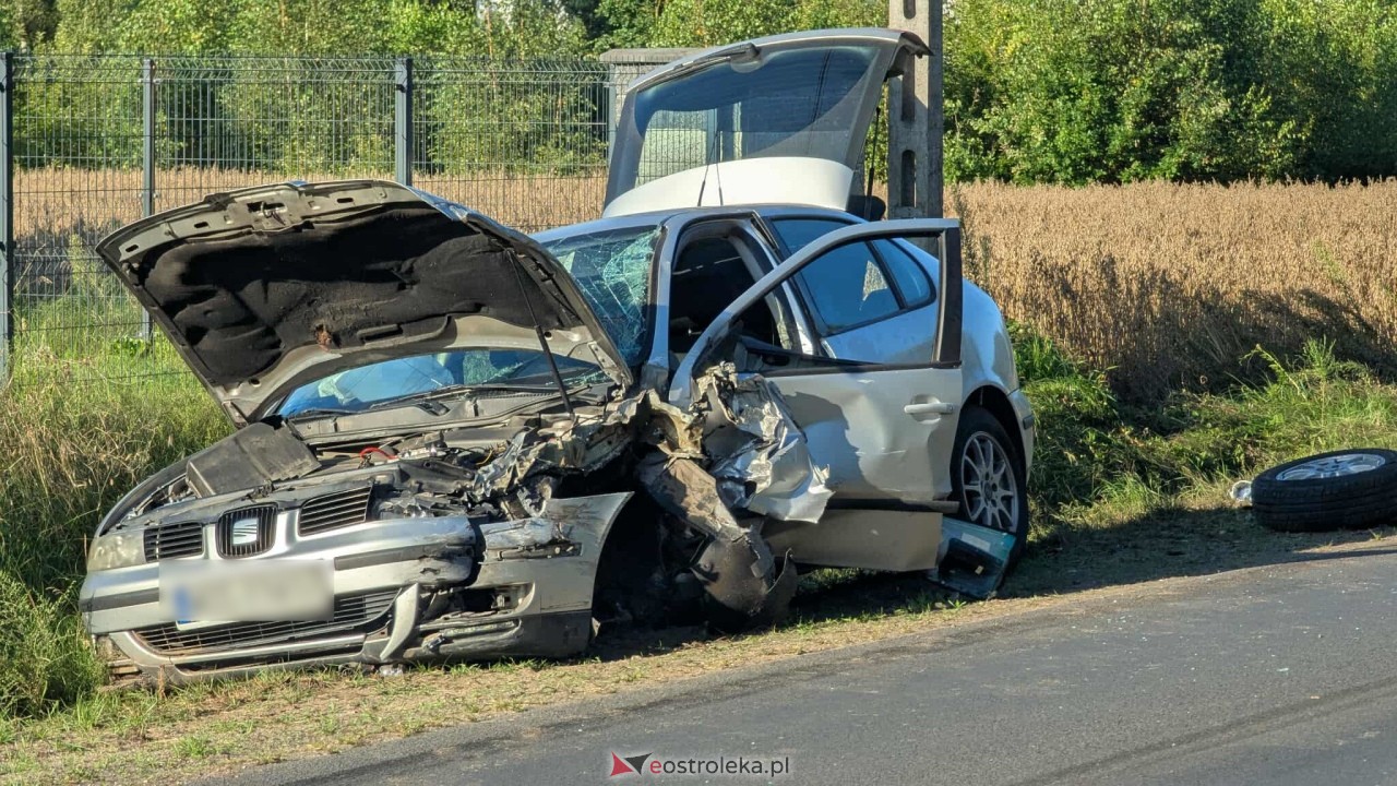 Wypadek w Łęgu Starościńskim [11.08.2025] - zdjęcie #11 - eOstroleka.pl