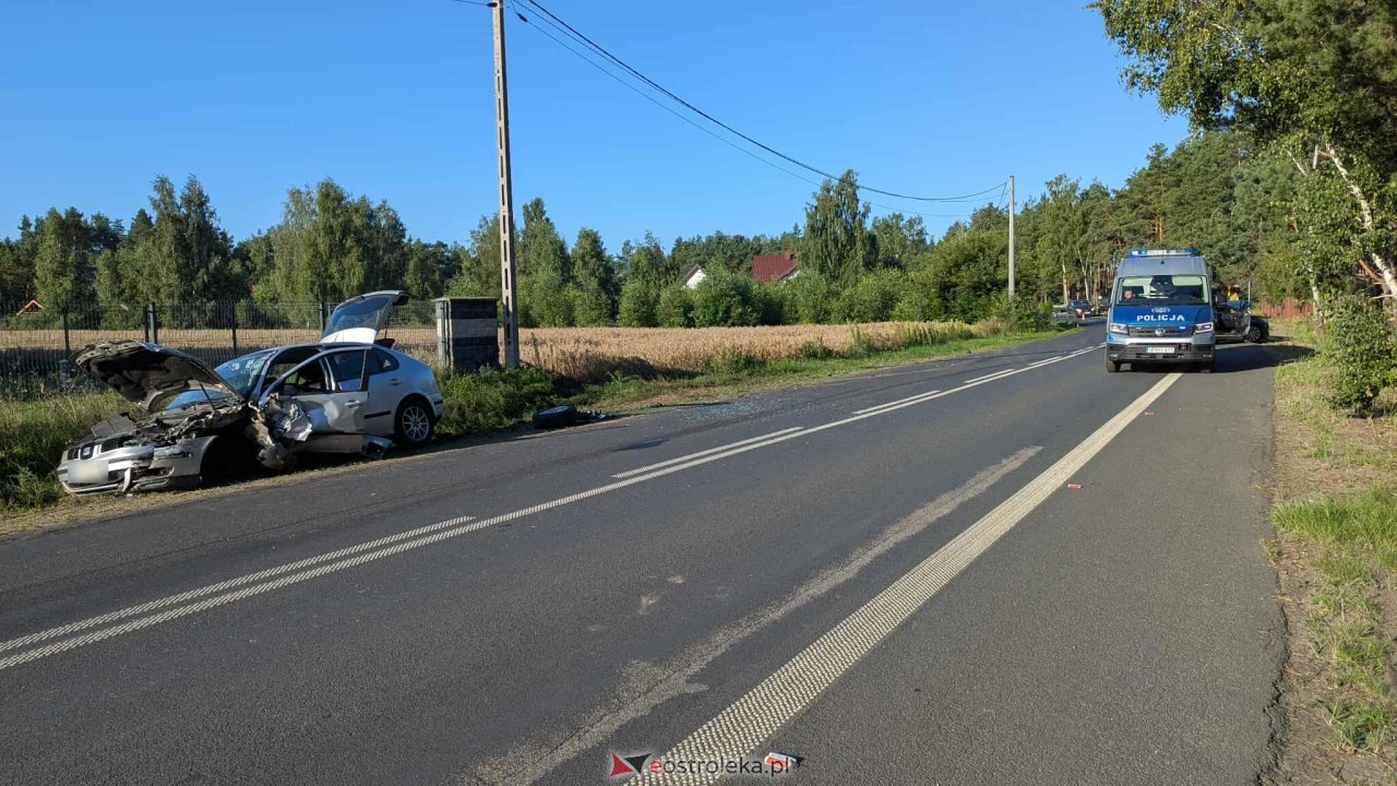 Wypadek w Łęgu Starościńskim [11.08.2025] - zdjęcie #10 - eOstroleka.pl