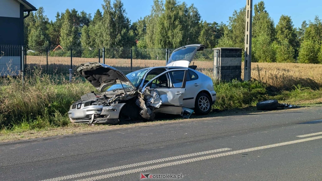 Wypadek w Łęgu Starościńskim [11.08.2025] - zdjęcie #4 - eOstroleka.pl