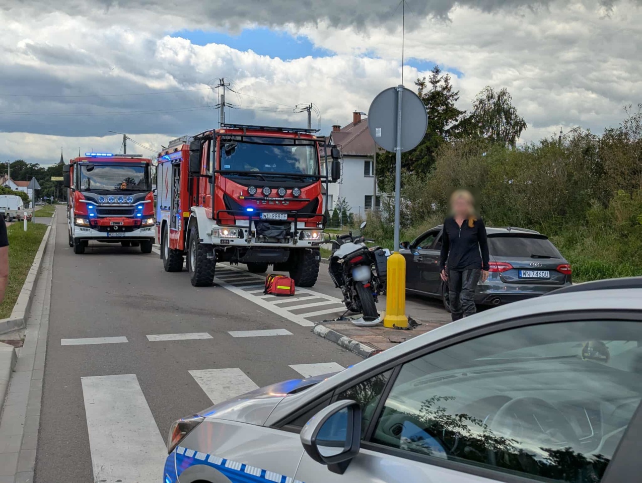 Wypadek na Reymonta w Myszyńcu [17.08.2025] - zdjęcie #14 - eOstroleka.pl