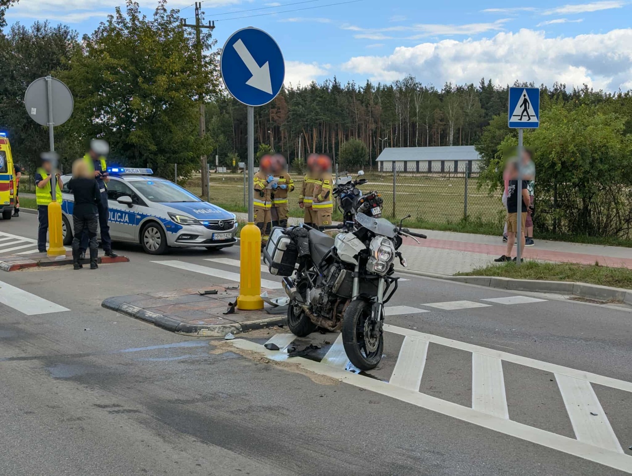 Wypadek na Reymonta w Myszyńcu [17.08.2025] - zdjęcie #10 - eOstroleka.pl