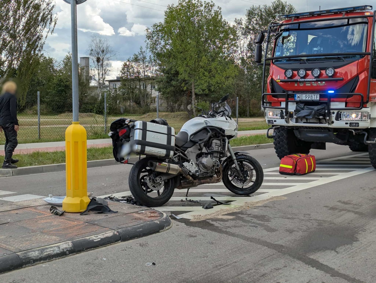 Wypadek na Reymonta w Myszyńcu [17.08.2025] - zdjęcie #8 - eOstroleka.pl