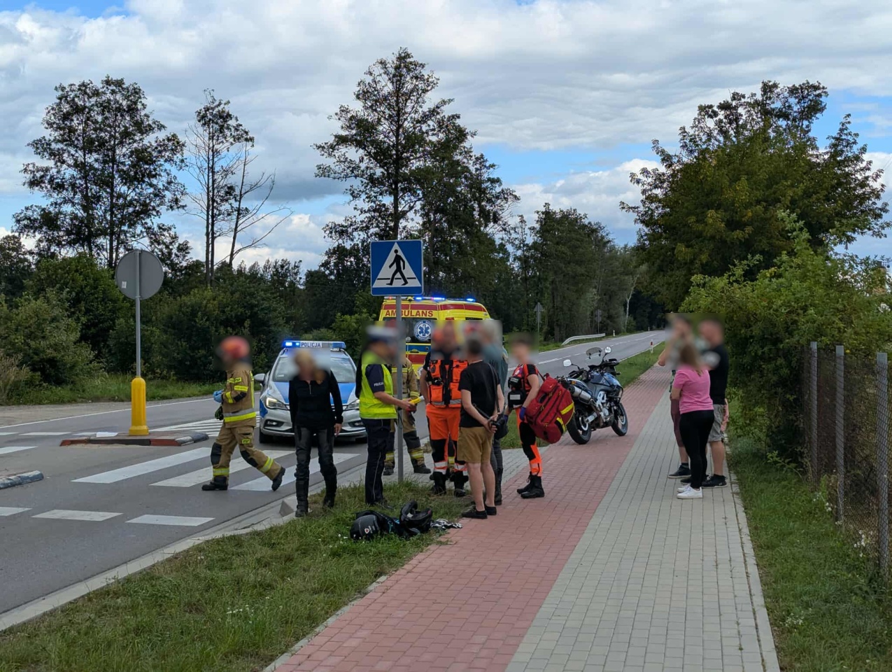 Wypadek na Reymonta w Myszyńcu [17.08.2025] - zdjęcie #6 - eOstroleka.pl