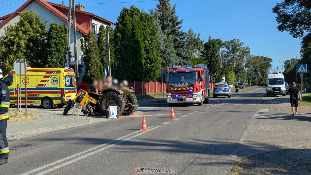 Wypadek w Damiętach [22.08.2025] - zdjęcie #23 - eOstroleka.pl