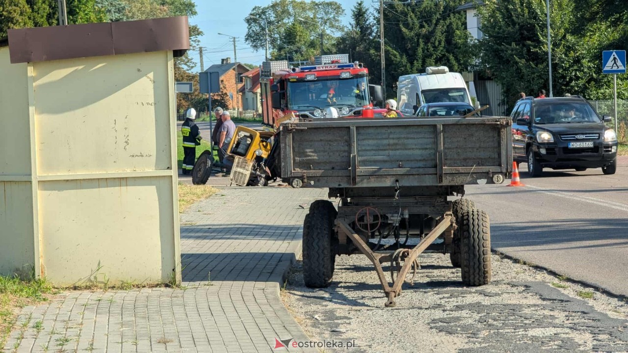 Wypadek w Damiętach [22.08.2025] - zdjęcie #21 - eOstroleka.pl