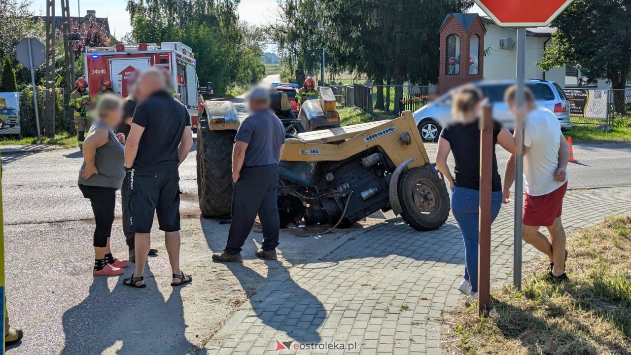 Wypadek w Damiętach [22.08.2025] - zdjęcie #15 - eOstroleka.pl