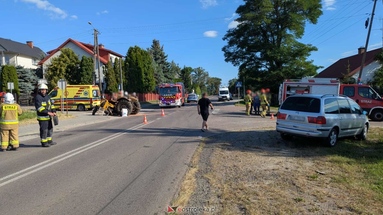 Wypadek w Damiętach [22.08.2025] - zdjęcie #5 - eOstroleka.pl