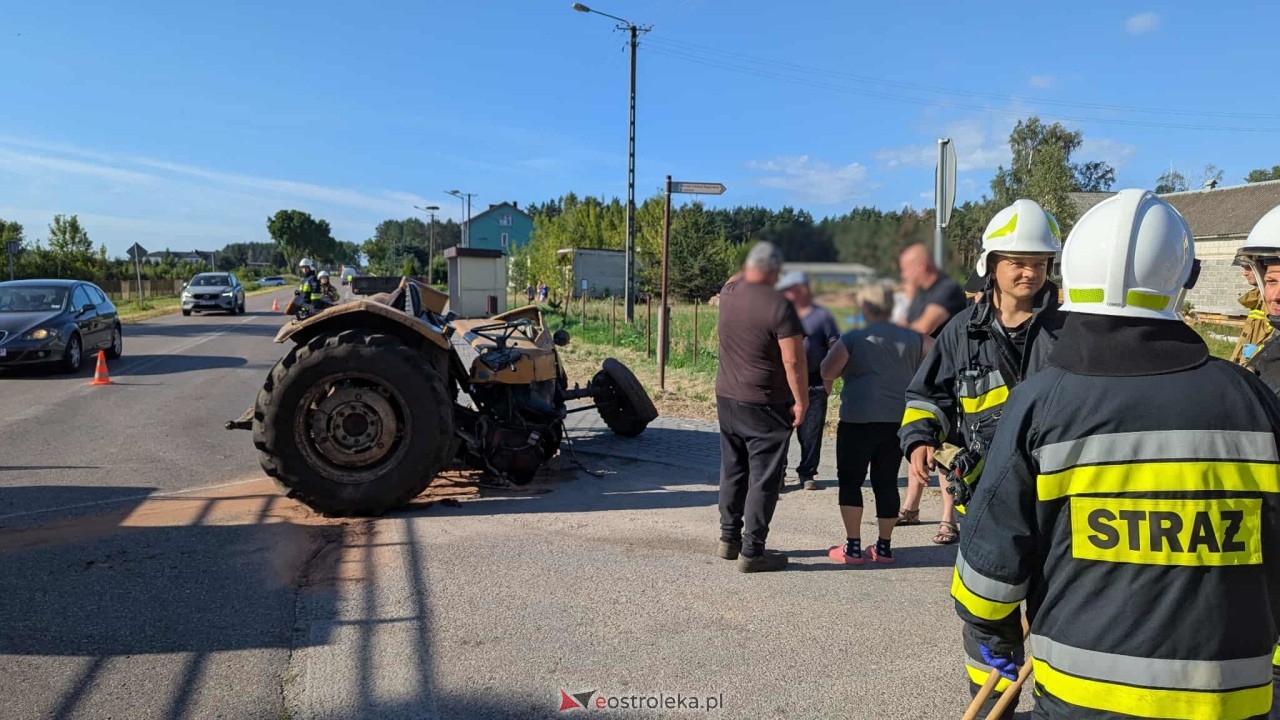 Wypadek w Damiętach [22.08.2025] - zdjęcie #4 - eOstroleka.pl