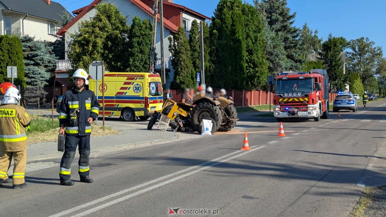 Wypadek w Damiętach [22.08.2025] - zdjęcie #3 - eOstroleka.pl