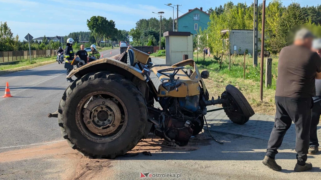 Wypadek w Damiętach [22.08.2025] - zdjęcie #2 - eOstroleka.pl