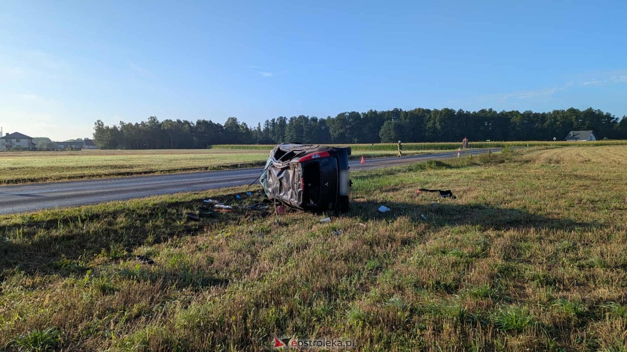 Wypadek w Łęgu Przedmiejskim [26.08.2025] - zdjęcie #15 - eOstroleka.pl
