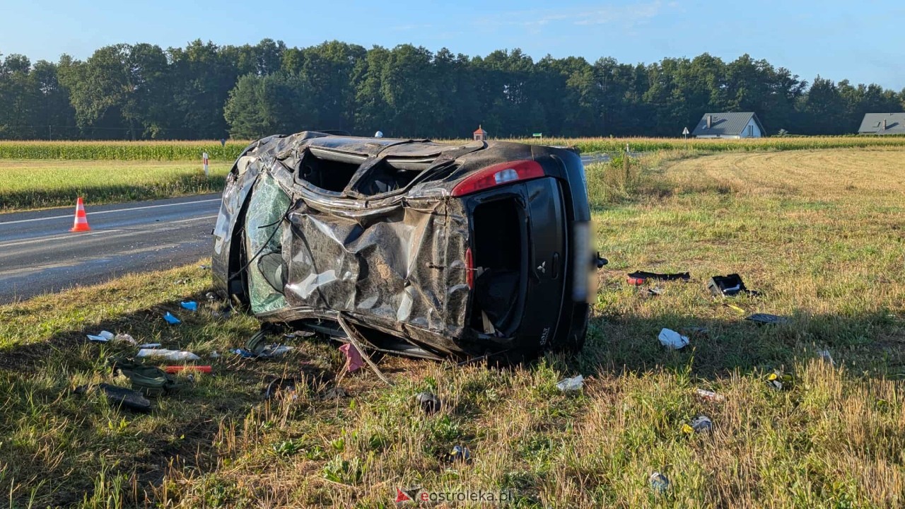 Wypadek w Łęgu Przedmiejskim [26.08.2025] - zdjęcie #12 - eOstroleka.pl